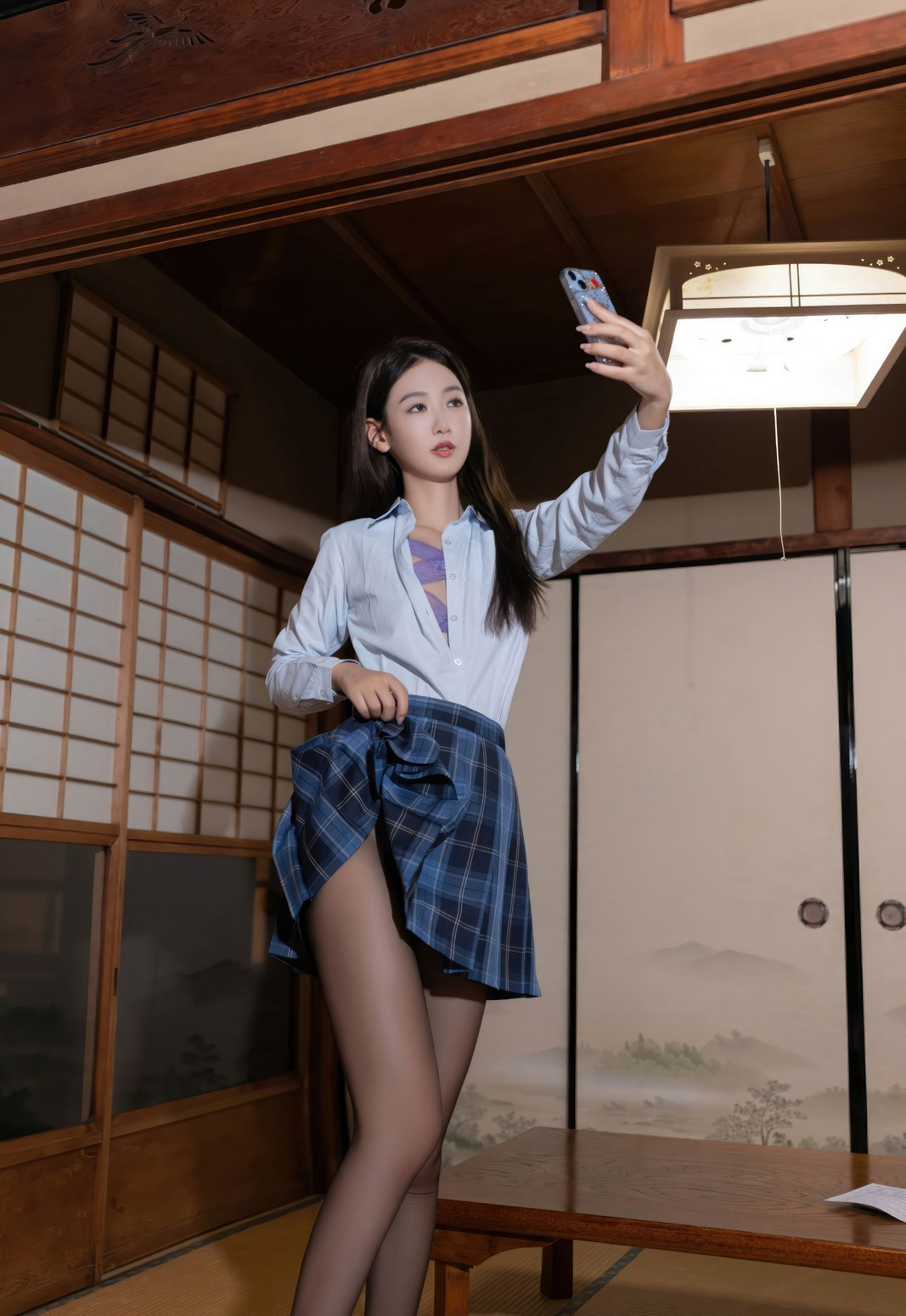 唐安琪黑丝美腿极品细腰丁字裤美臀诱惑丝袜无内写真寻觅写真网写真