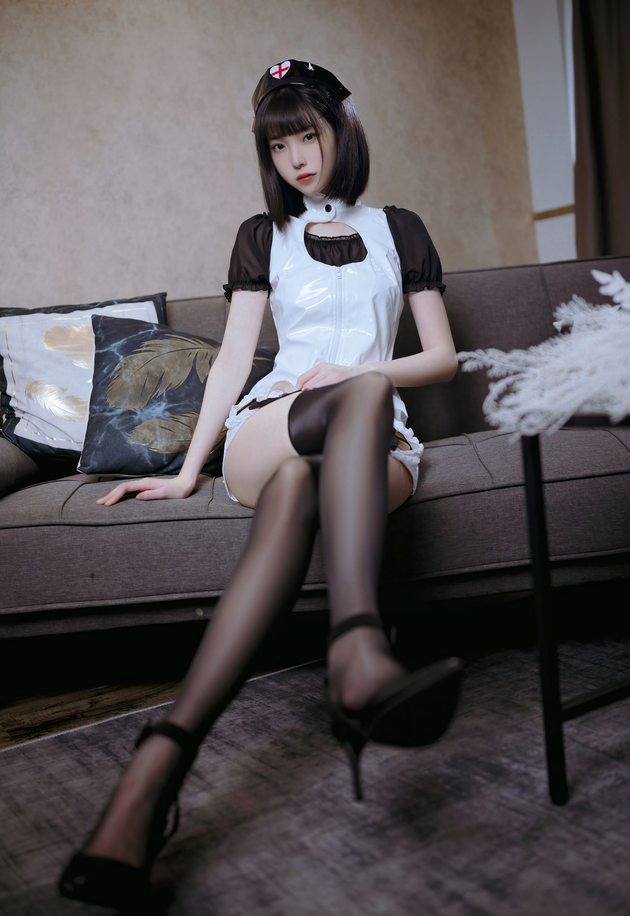 许岚cosplay女仆装大尺度黑丝美丁字裤诱惑超污写真寻觅写真网写真